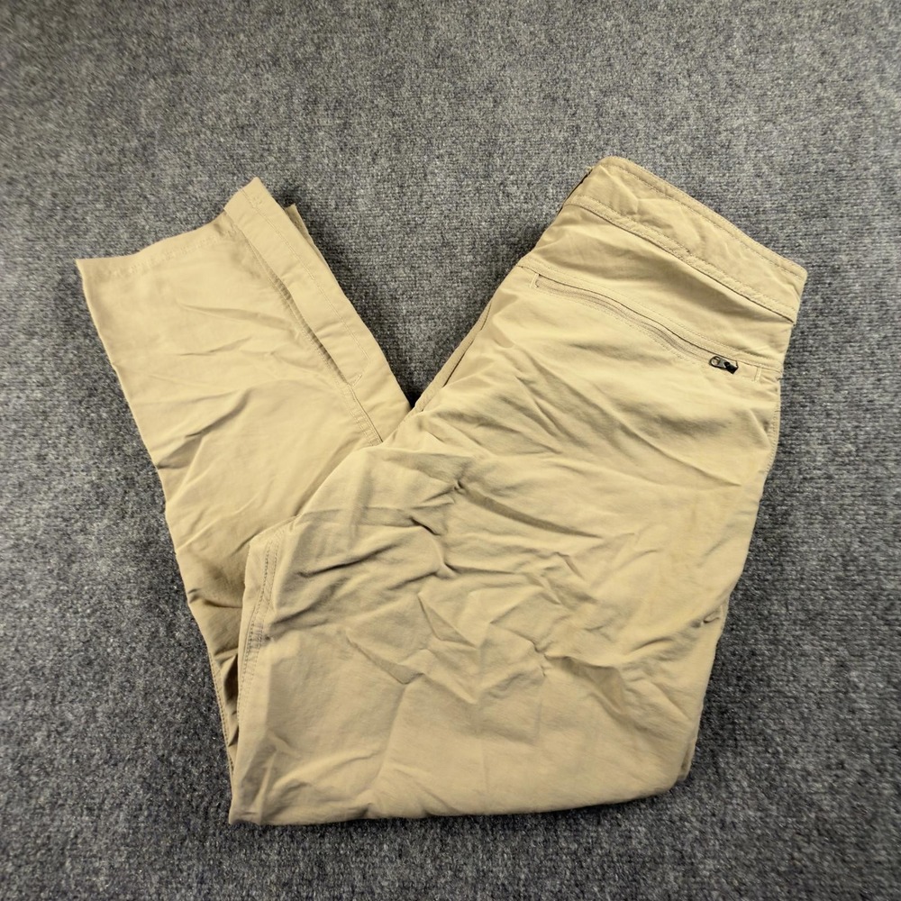 The North Face Mens Hiking Pants Tan Straight Leg Zip Ankle 36 Short 1658